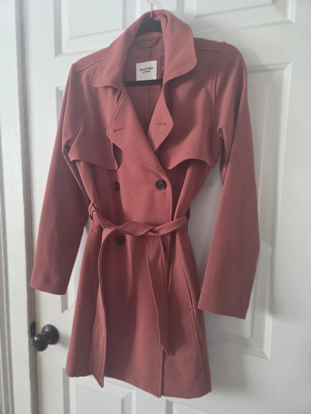 Abercrombie & Fitch Women’s Dusty Rose Trench Coat
